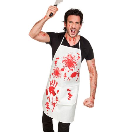 Boland Halloweenská bílá zakrvácená zástěra