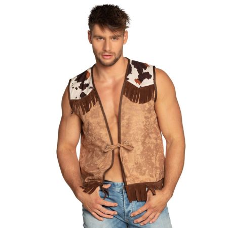 Boland Hnědá westernová vesta velikost L/XL Boland Hnědá westernová vesta velikost L/XL