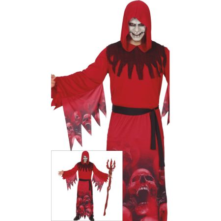 Fiestas Guirca Halloween kostým Rudá smrtka