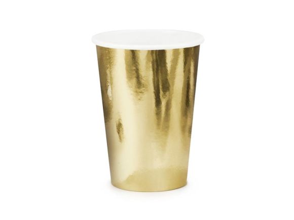 PARTYDECO Zlaté kelímky 6 ks