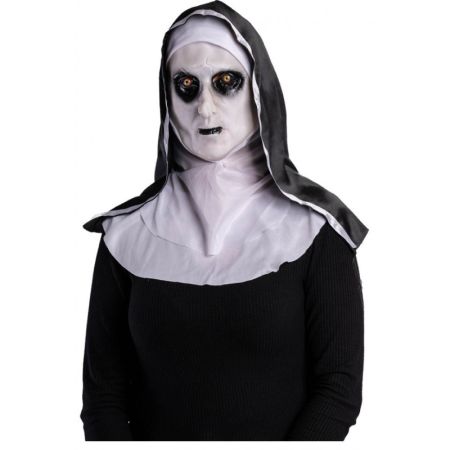 Carnival Toys Latexová maska jeptišky s kapucí