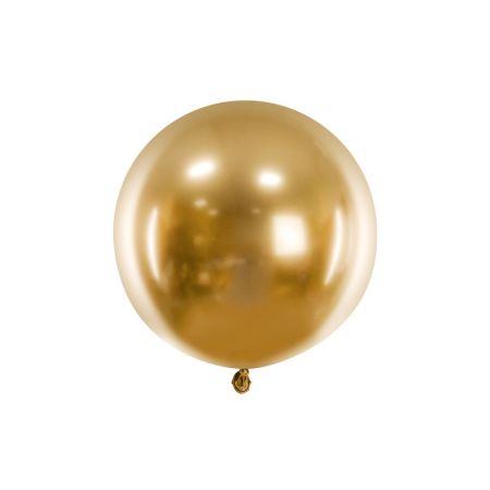 PARTYDECO Latexový balónek zlatý lesklý 60 cm