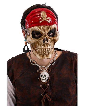 Carnival Toys Maska pirátské lebky se šátkem