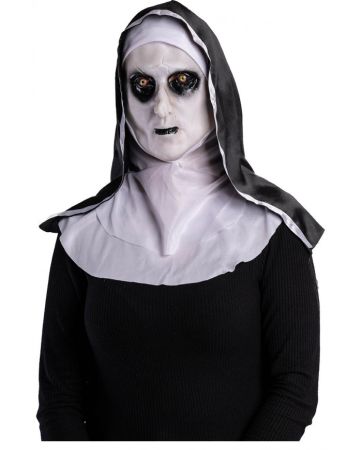 Carnival Toys Latexová maska jeptišky s kapucí