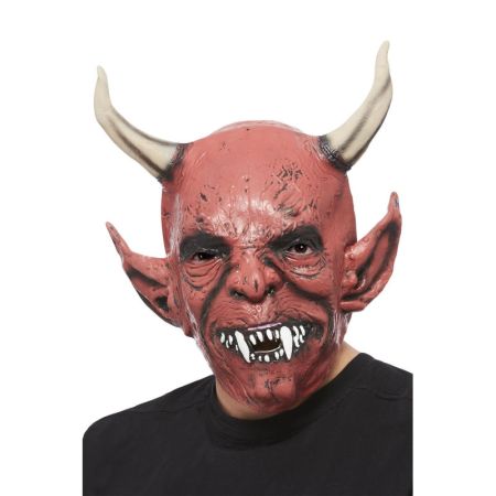 Smiffys Maska čerta s velkými rohy