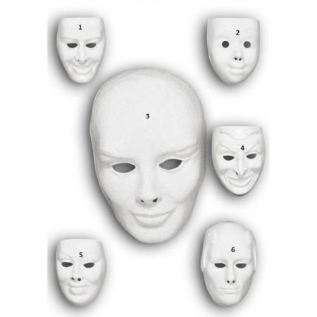Carnival Toys Maska na domalování bílá
