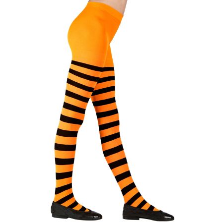 Widmann Punčocháče halloweenské dětské oranžové vel.7-10 let