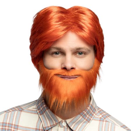 Boland Pánská zrzavá paruka s vousy Boland Pánská zrzavá paruka s vousy