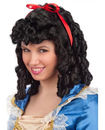 Carnival Toys Dámská historická paruka černá