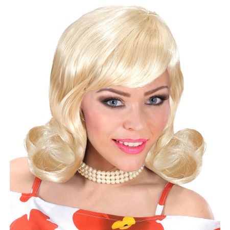 Paruka dámská blond 60s léta