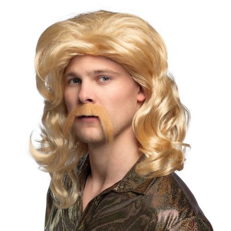 Boland Paruka pánská blond s knírem