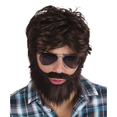 Boland Paruka s vousy hnědá retro