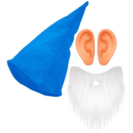 Widmann Sada modrý trpaslík (klobouk, vousy, uši)