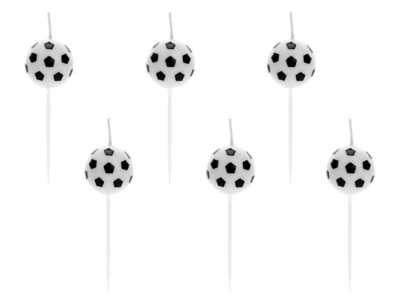 PARTYDECO Narozeninové svíčky Fotbalové míče