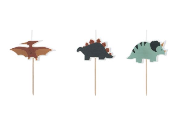 PARTYDECO Narozeninové svíčky Dinosauři
