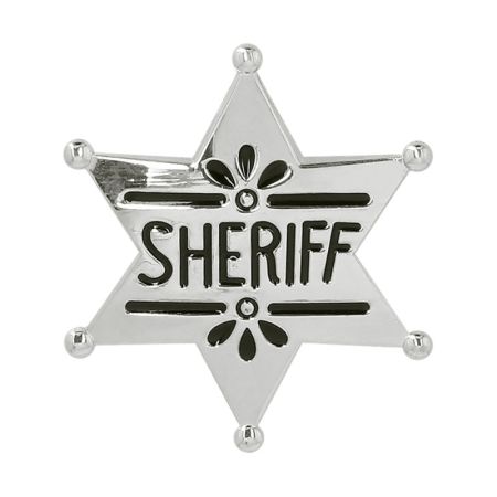 Boland Šerifská hvězda kovová s nápisem Sheriff