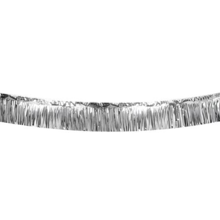 Boland Stříbrná girlanda s třásněmi 600 x 30 cm Boland Stříbrná girlanda s třásněmi 600 x 30 cm