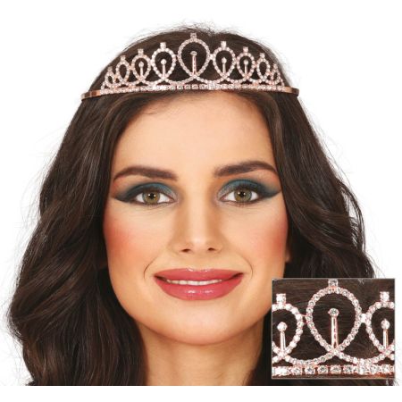 Fiestas Guirca Stříbrná kovová čelenka princezny