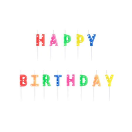 Svíčky Happy Birthday