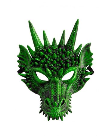 Carnival Toys Maska draka zelená