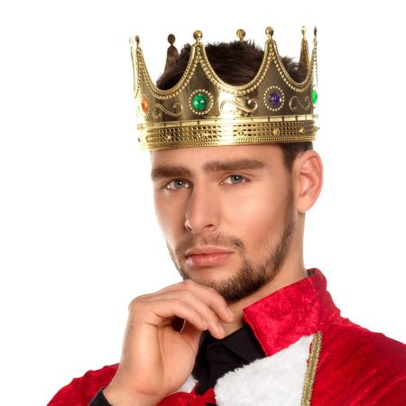 Boland Zlatá královská koruna s kamínky Boland Zlatá královská koruna s kamínky