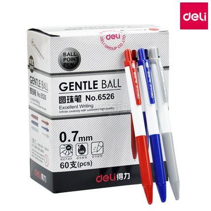 Kuličkové pero 6526/5626 Deli modré; 0.7mm; balení 60 ks