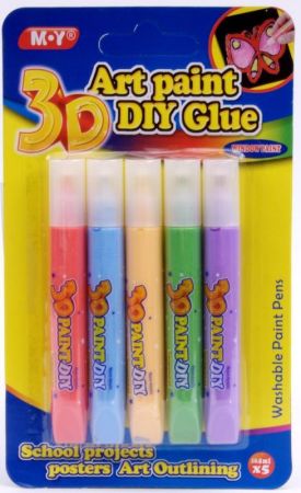 Barvy na sklo 3D 10.5x5ml WINDOW PAINT 8603