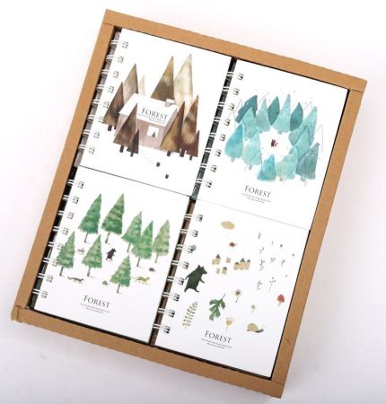 Blok A7 boční spirála, linka - Forest
