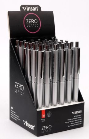 Kuličková tužka Vinson Zero Silver Z4 36ks