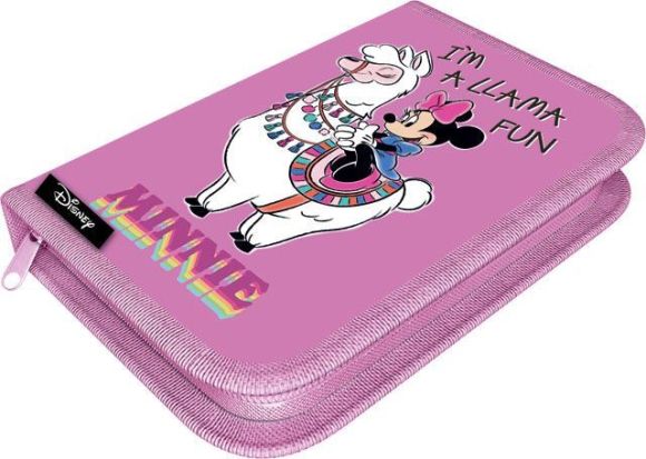 Penál jednopatrový klopa  Minnie Mouse Lama