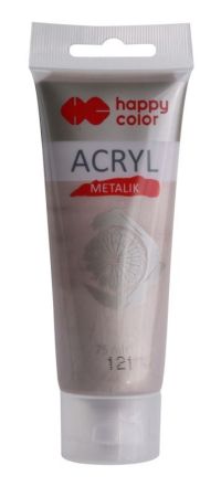 Akrylová barva 75ml, Metalická Růžové zlato, Happy Color 121