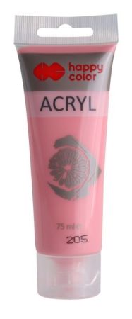 Akrylová barva 75ml, Pastelově růžový prášek, Happy Color 205