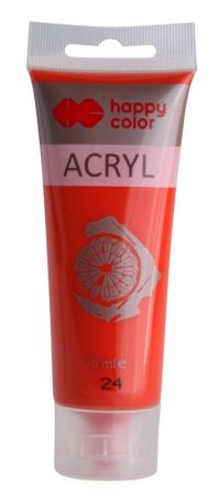 Akrylová barva 75ml, Světle Červená, Happy Color 24