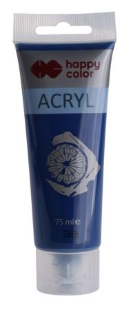 Akrylová barva 75ml, Tmavě Modrá, Happy Color 33