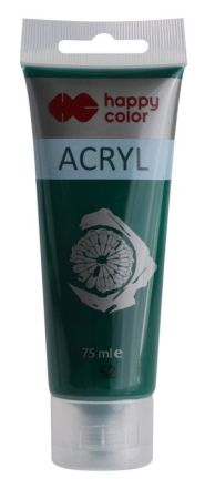 Akrylová barva 75ml, Tmavě Zelená, Happy Color 52
