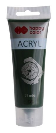 Akrylová barva 75ml, Tmavě Olivová, Happy Color 56