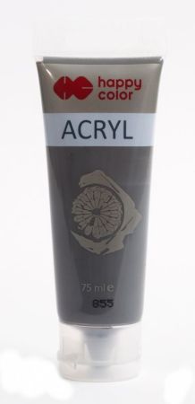 Akrylová barva 75ml, Nazelenalá tmavě šedá, Happy Color 855