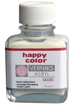 Akrylový lak transparentní matný 75ml Happy color