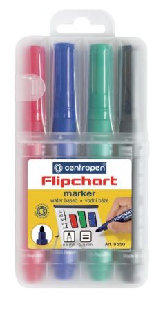 Značkovač Centropen 8550 4ks sada Flipchart