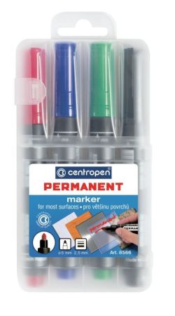 Značkovač Centropen 8566 4ks sada Etue
