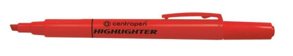 Zvýrazňovač Centropen 8722 červený
