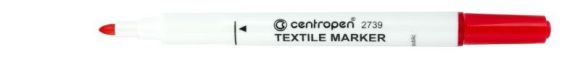 Značkovač Centropen 2739 Textil červený