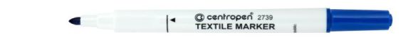 Značkovač Centropen 2739 Textil modrý