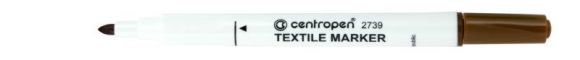 Značkovač Centropen 2739 Textil hnědý