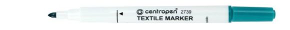 Značkovač Centropen 2739 Textil zelený