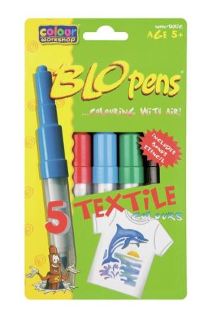 Foukací fixy Centropen 1539/5 sada Textil