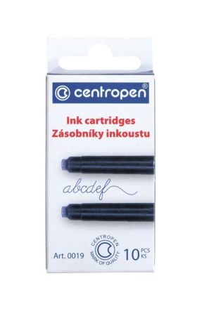 Inkoustové bombičky Centropen 0019 10ks modré
