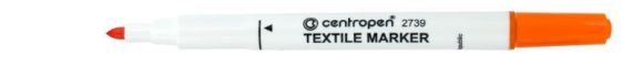 Značkovač Centropen 2739 Textil oranžový