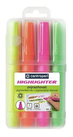 Zvýrazňovač Centropen 8552 4sada