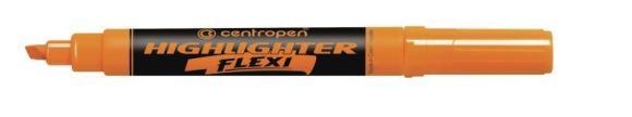 Zvýrazňovač Centropen 8542 Flexi oranžová